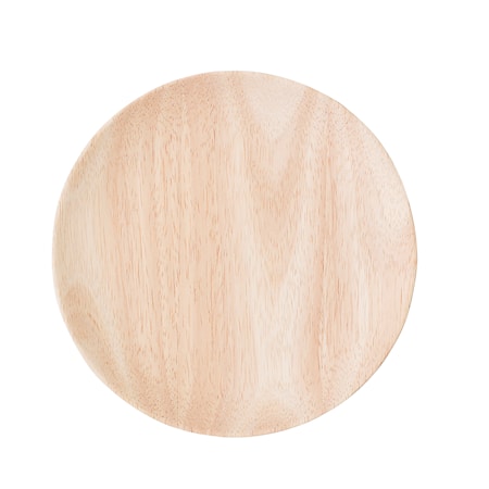 Tallerken Natur Gummitræ 20 cm