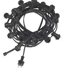 Bright light string 20 Svart 12m