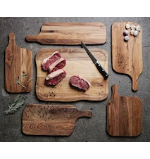 Raw Chopping board Teak 43x19 cm