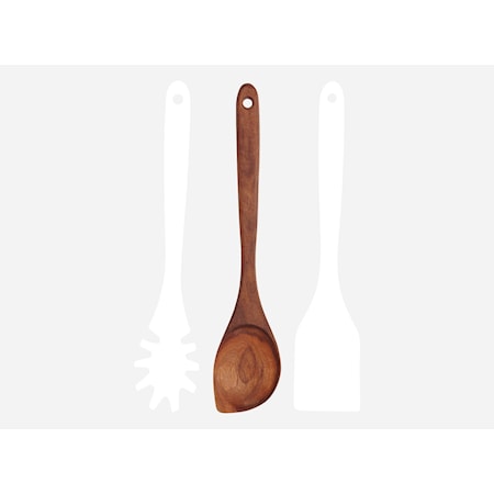 Spoon Natural Wood 30.5 cm