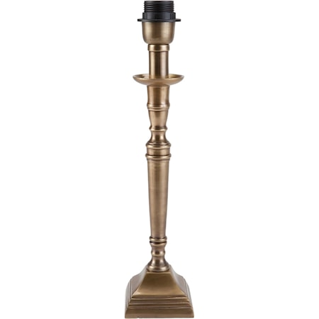 Salong Lampefod Antikmessing 33 cm