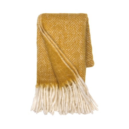 Cozy Living Pläd Mathea - Curry
