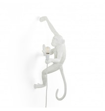 Monkey Valaisin Hanging Oikea - Valkoinen