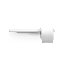 MindSet toalettpapirholder med hylle, Mineral Fresh White