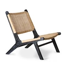 Webbing Lounge Chair Black/Natural
