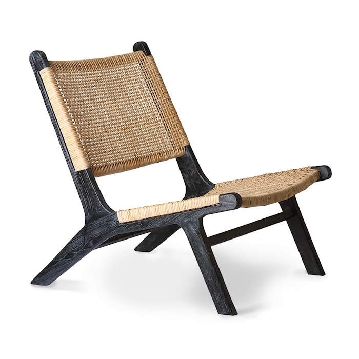 Webbing Lounge Chair Negro/Natural