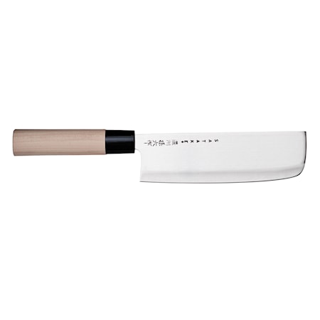 Couteau hachoir à légumes Houcho avec manche en bois de magnolia 17 cm