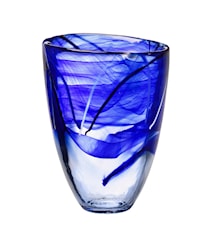 Contrast Blå Vase H: 200mm
