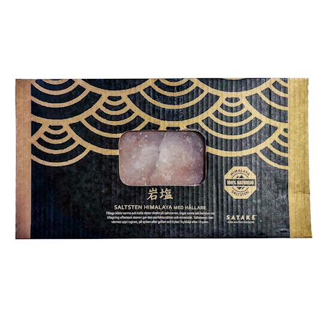 Saltsten från Himalaya med Handtag 30x20 cm