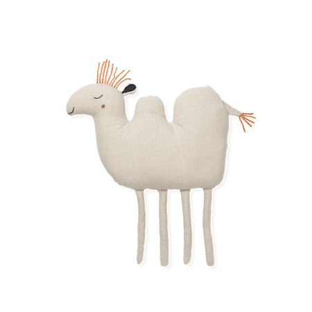 Camel Kudde 47x51 cm Linne Beige
