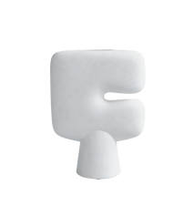 Tribal vase big 45 cm, bone white
