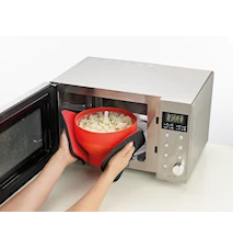 Popcorn Maker 28 cl Silikon Röd