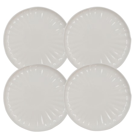 Dainty Middagstallerken 26 cm 4-pak Hvid