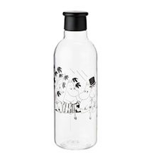 DRINK-IT Vandflaske 0,75 L - Black - Moomin