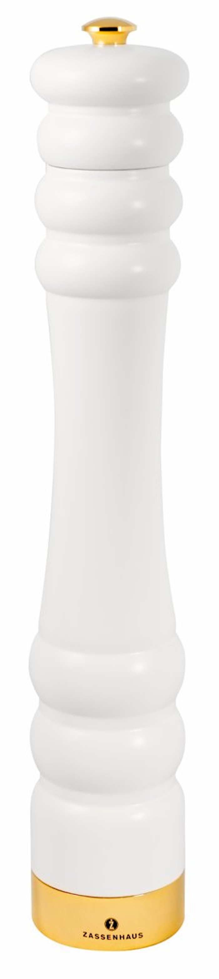 Pepparkvarn matt vit/guld 35 cm