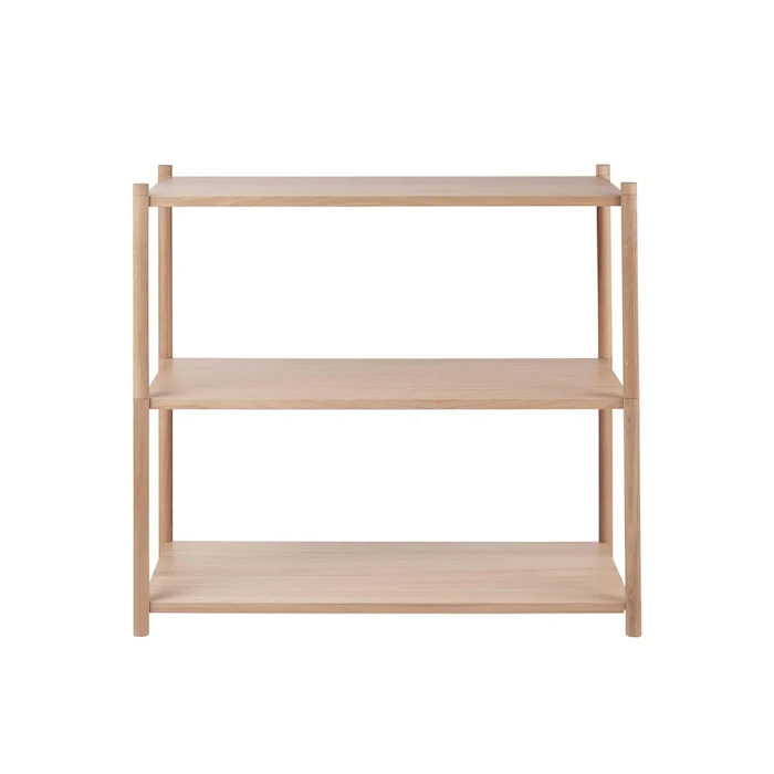 Sceene Bokhylle A 82 x 93 x 39 cm Eik Lys