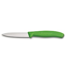 Grönsak- & skalkniv Spetsig Nylonhandtag Grön 8 cm