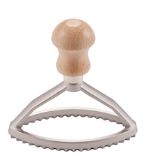 Alum. ravioli Oval stamp 10,5 cm