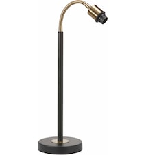 Cia lámpara de escritorio negro/latón 50 cm
