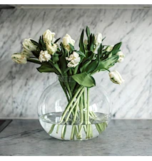 Bubbla Tulpanvas Ø27 cm Glas Klar