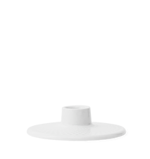 Rhombe Lysestage Ø10,5 cm Hvidt Porcelæn