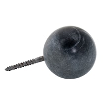 Knopfgriff Marmor - Grau 4 cm