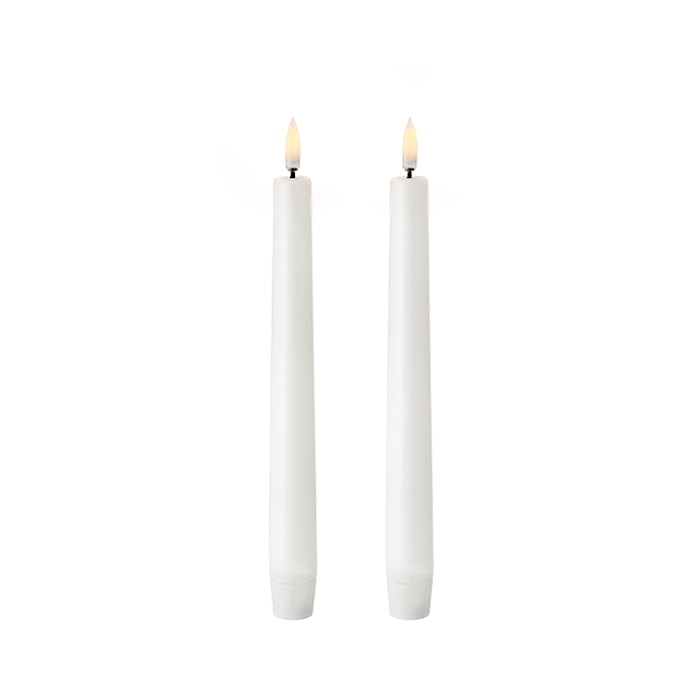 Kruunukynttilä Led 20,5 cm 2-pack Valkoinen