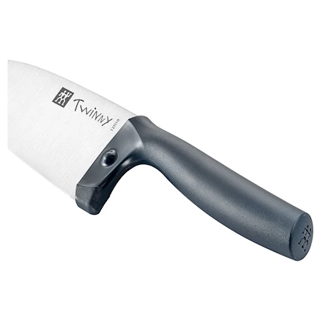 Twinny Kockkniv med fingerskydd för barn 10 cm Blå
