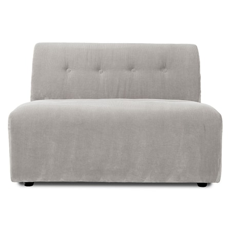 Vint couch: Element mittdel 1,5-sits Corduroy rib Cream