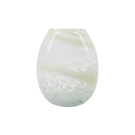 Bilde av Jupiter vase Ø 21 x 25 cm glass lysegrønn