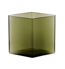 Ruutu vase 205x180 mm Grønn