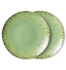 70s ceramics tallerken 29 cm sett med 2, Kiwi