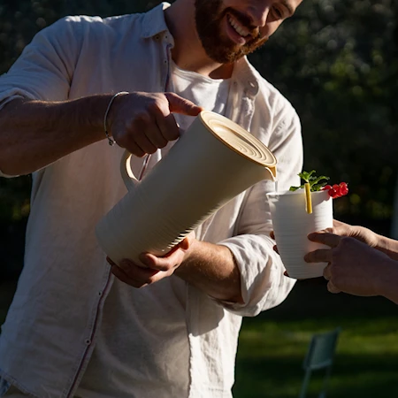 Tierra Mugge med lokk Hvit 1,8 L