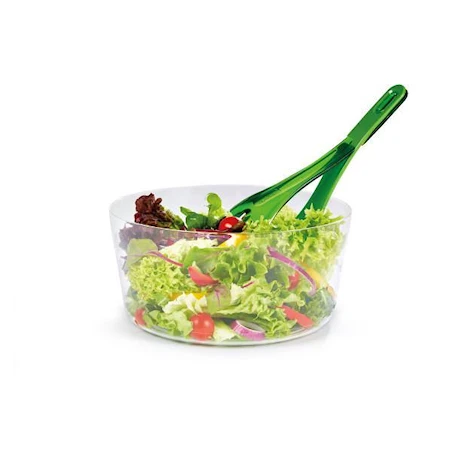 Salatslynge stor Ø 26 x 15,4 cm plast grønn