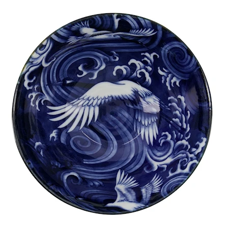 Japonism Crane Tendon Skål 17,8x8,8 cm Blå