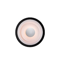 Diablo Vegglampe Mattsvart /Rød LED 30 cm