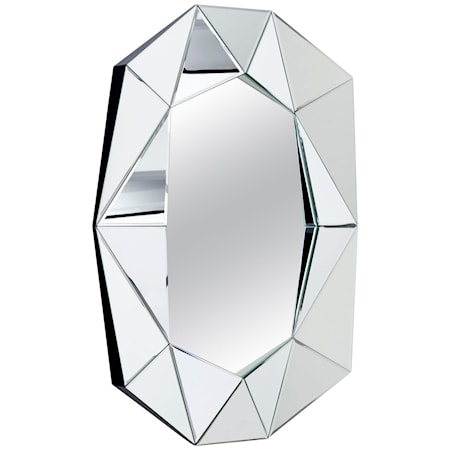 Diamond Large Spegel Silve…