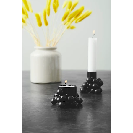 MOLEKYL candelero para velas de té negro 1