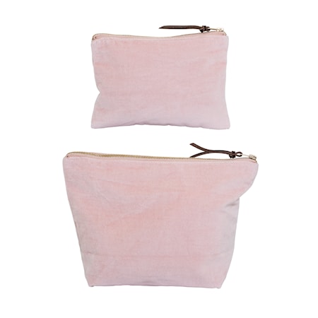 Toilettaske Rosa Bomuld 2-pack