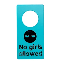 'No Girls' Letrero de puerta