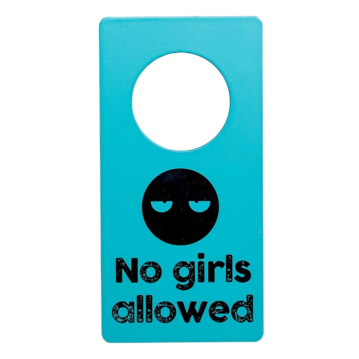 Dörrskylt No Girls