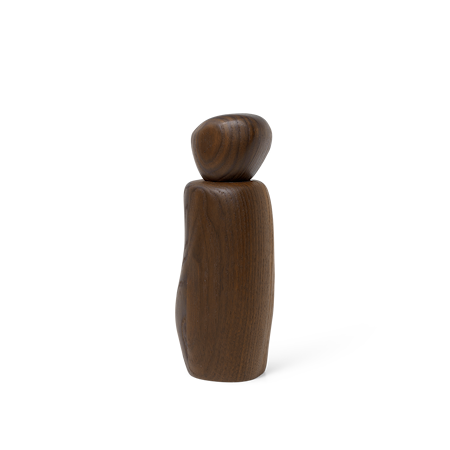 Pebble Kvarn 18,8 cm Askträ Mörkbrun