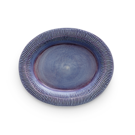 Stripes Serveringsfad 35x30 cm Viol