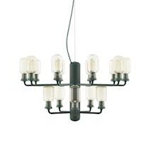 Amp Chandelier Taklampa Small EU Guld/Grön