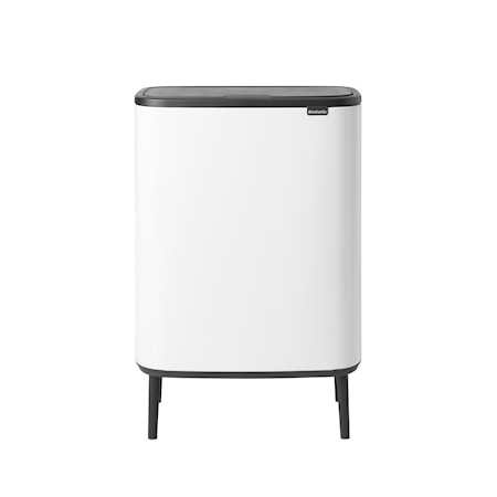 Brabantia Bo Touch Soptunna Vit 2×30 L