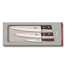 Knife Set with 3 pieces Wooden Handles