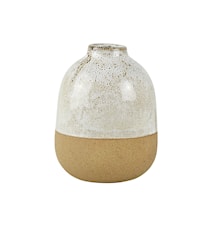 Vase Keramik 20 cm Off white/Natur