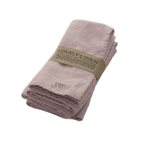 Lovely linen servett – Dusty pink