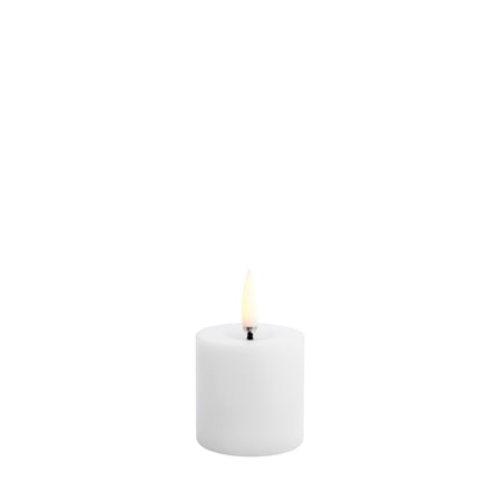 LED Blockljus Smält 5x4,5 cm Nordic White
