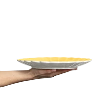 Oyster Lautanen Keltainen 28 cm